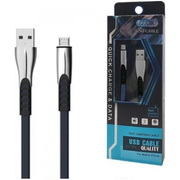 USB CABLE MICRO 2.4A BLUE 2400mAh QUICK CHARGER QC