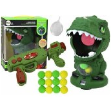 LEAN Toys Arcade Game Shooting Dinosaur Green Ball