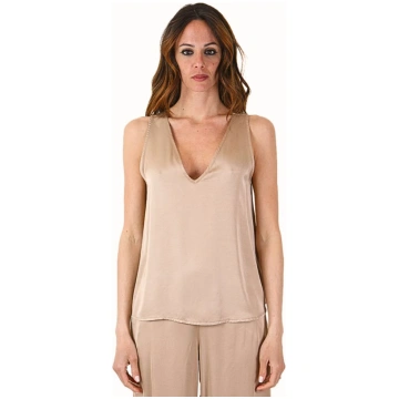 Kaos Jeans Viscose Top RPJAR009 Camel - CAMEL / 44