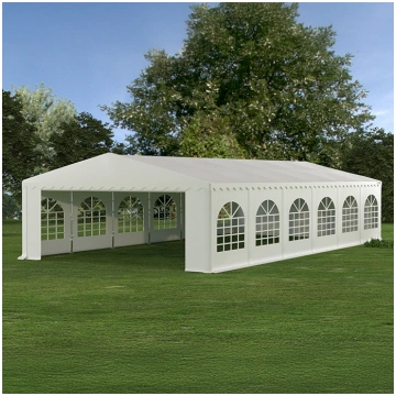 PVC Telts - Paviljons 6 x 12 Balts