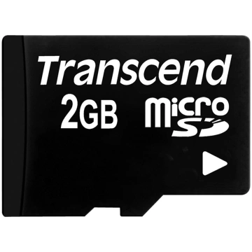 Transcend microSD 2GB + SD-Adapteris