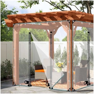 Ūdensizturīgas pergolas sānu sienas no PVC, caursp