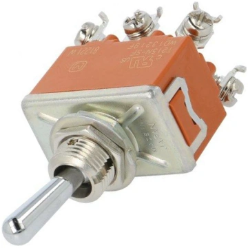 Switch: toggle; Pos: 2; DPDT; ON-ON; 15A/250VAC; 1