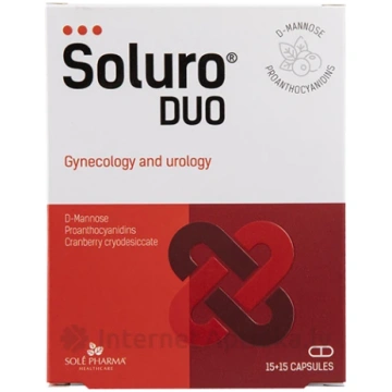 Soluro DUO, 15 + 15 kapsulas