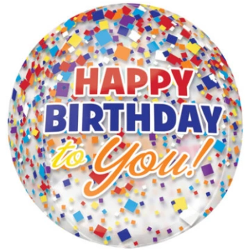 Balons bumba "Happy Birthday" Anagram