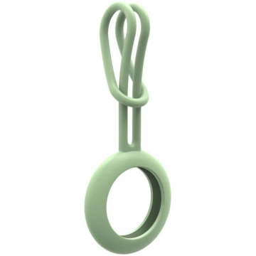 iLike Apple AirTag Silicone Keychain Loop Case Gre