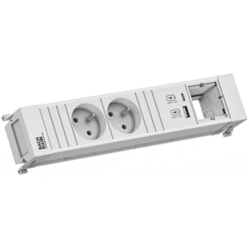 Bachmann POWER FRAME 2xUTE 1xCM 1xUSB A/C 22W 0.2m