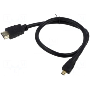 Cable | HDMI plug,micro HDMI plug | Len: 0.5m | bl