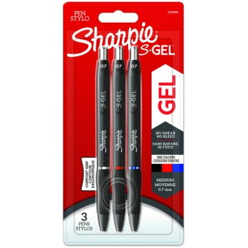 Rakstāmais "Sharpie S-GEL", zils/melns/sarkans