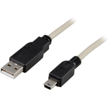 CABLE DELTACO USB 2.0 "A-MINI B", 0.5M, BALTMELNS 