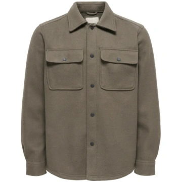ONLY & SONS - Onsash Ovr Woolen Look Pkt Ls Shirt 