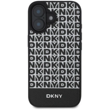 DKNY PU Leather Repeat Pattern Bottom Stripe MagSa