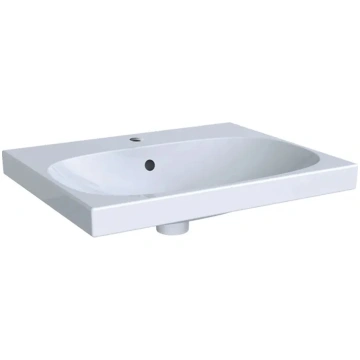 Lavabo sospeso-appoggio monoforo modello Acanto Ge
