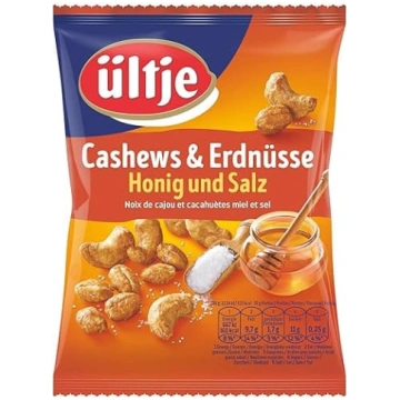 ültje Indijas rieksti un zemesrieksti, medus un sā