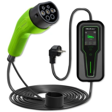 Qoltec Mobile EV Car Charger Adjustable 2in1 Type2