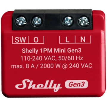 Shelly 1PM Mini Gen3 Controller, WiFi/Bluetooth | 