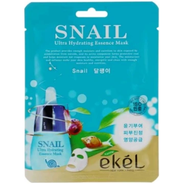 EKEL Snail Īpaši mitrinoša auduma sejas maska ar g