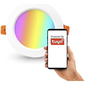 Iebūvējama viedā lampa apaļa RGBCCT 2,5" ZigBee 3.