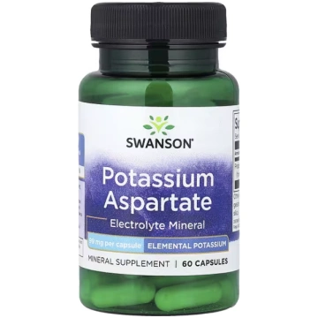 Swanson Vitamins, Potassium Aspartate, 99 mg, 60 C
