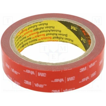 Tape: fixing; W: 25mm; L: 5.5m; Thk: 0.4mm; double