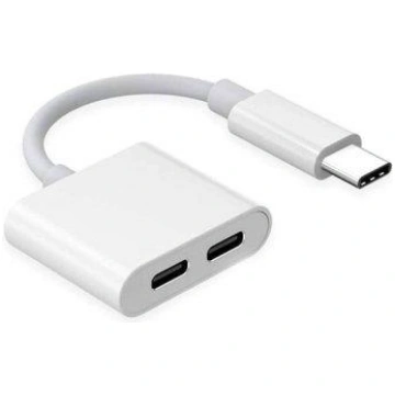 RoGer JH-032 USB-C uz 2x USB-C Audio adapteris + l