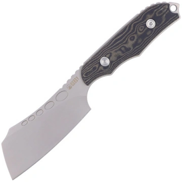 Kubey fiksētais nazis Aiden, melns Micarta, apstrā
