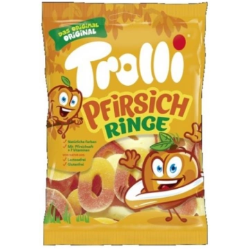 TROLLI želejkonfektes PERSIKU GREDZENTIŅI, 200g