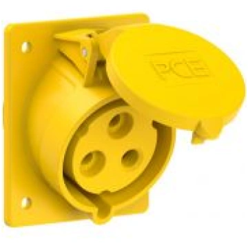 CEE Kontaktligzda 3x32A(2P+PE) 4h IP44 80x97 leņķa