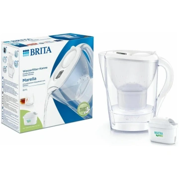 Ūdens filtra krūze BRITA Marella balta 2.4L ar MAX