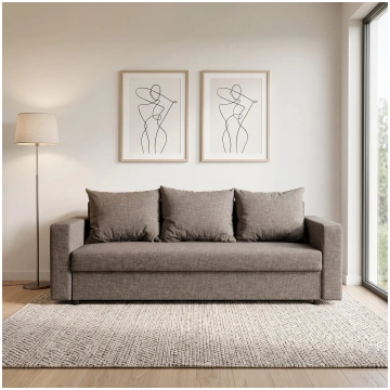 Dīvāns-Gulta Vuran Tumši bēšs XL (160cm) Podrez