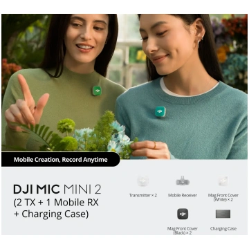 DJI Mic Mini 2 (2 TX + 1 Mobile RX + Charging Case
