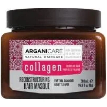 Arganicare Collagen atjaunojoša matu maska plāniem