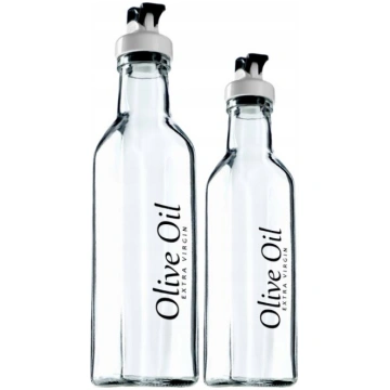 Olīveļļas pudeles etiķa eļļa 0,5L+0,25L ar stikla 