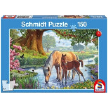 Schmidt Spiele Puzle 150 zirgi pie G3 straumes [Pu