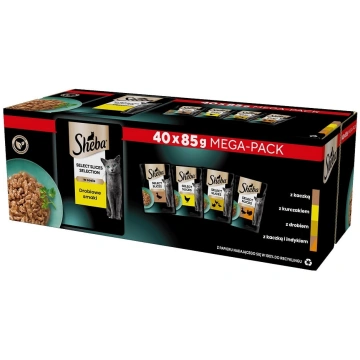 SHEBA Selection Select Slices Poultry Flavours mai