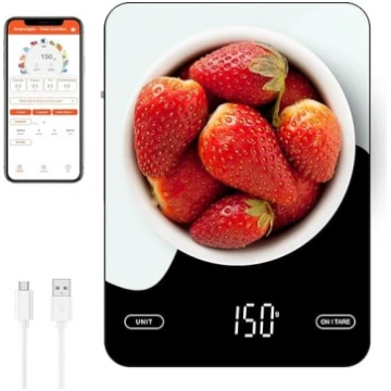 Digitālie pārtikas svari Uzlādējams 10kg Smart Kit