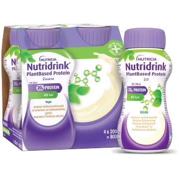 NUTRICIA Nutridrink PlantBased (ar ananasu un koko