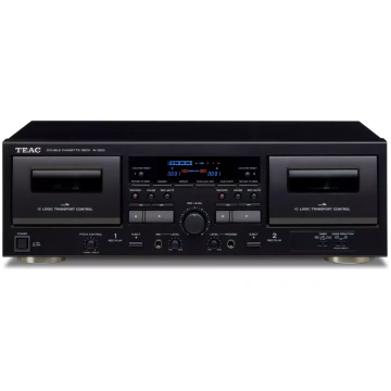 TEAC W-1200 Cassette deck 2 deck(s) Black