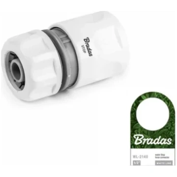 Konektors WHITE LINE 1/2"- ar STOP funkciju BRADAS