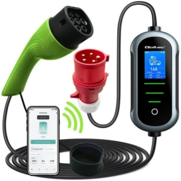 Mobilais elektromobiļu lādētājs ev ar regulējamu 2