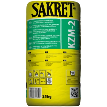 Java SAKRET KZM2 mūrēšanai cementa, kaļķa 25kg 475