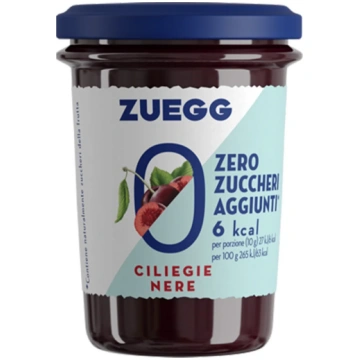 Melno kiršu ievārījums bez cukura ZUEGG, 220g