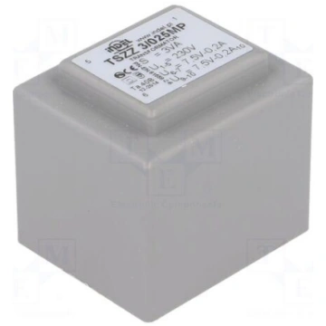 Transformer: encapsulated | 3VA | 230VAC | 7.5V | 