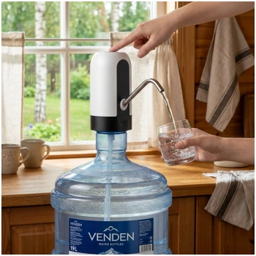 Ūdens pumpis lādējams, Venden pudelēm