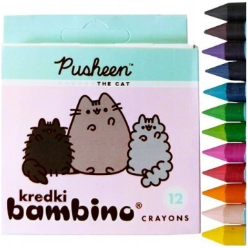 Krāsainie zīmuļi Pusheen 12 gab. Bambino