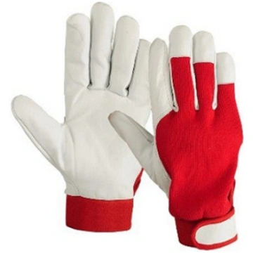 Goatskin gloves, velcro fastening