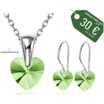 KOMPLEKTS AR SWAROVSKI KRISTĀLIEM Eksimanta.lv