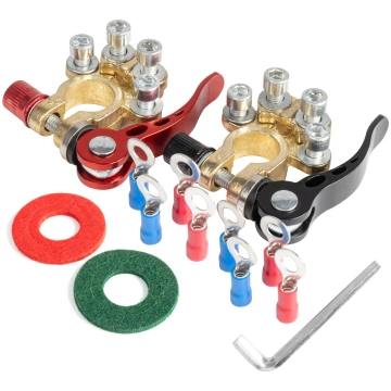 Akumulatora klemmes, komplekts Quick Release, ar s