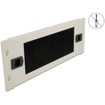 Delock 10″ Cable Management Brush Strip tool free 