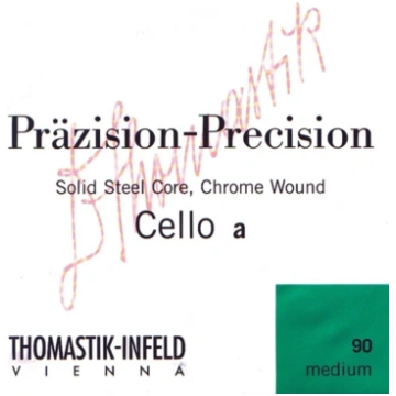 Cello Strings Precision steel solid core D 1/2 Str
